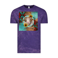 Cloud Purple western merino Vintage Tee - BarkalooDesign