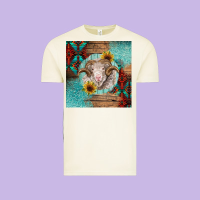 Western Merino Vintage Tee Designed By Barkaloodesign
