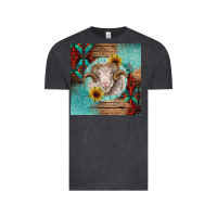 Vintage Black western merino Vintage Tee - BarkalooDesign