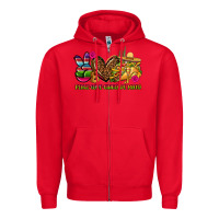Red peace love cinco de mayo Zipper Hoodie - CTS Tumbler Store