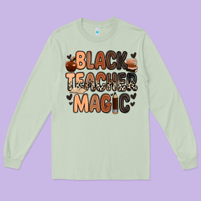 Long Sleeve Tee black teacher magic