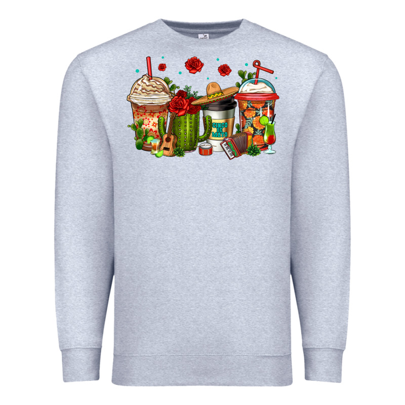 Cinco De Mayo Coffee Cups Premium Sweatshirt by Jasminsmagicworld | Teevron