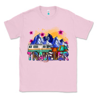 Bubblegum Pink traveler Classic Tee - Zillion Design Studio