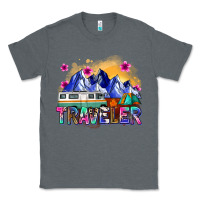 Charcoal Heather traveler Classic Tee - Zillion Design Studio