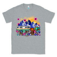 Heather Grey traveler Classic Tee - Zillion Design Studio