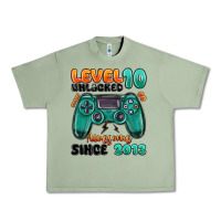 Oil Green level 10 unlocked awesome since 2013 Urban Heavy Tee - MaliasSmallBusiness
