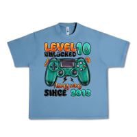 Pebble Blue level 10 unlocked awesome since 2013 Urban Heavy Tee - MaliasSmallBusiness