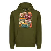 Army Green customized country cassette tapes Premium Hoodie - MaliasSmallBusiness