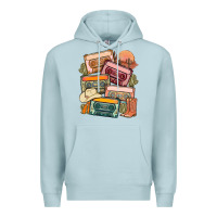Blue Mist customized country cassette tapes Premium Hoodie - MaliasSmallBusiness