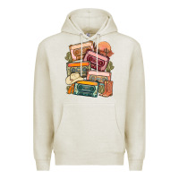 Oatmeal Heather customized country cassette tapes Premium Hoodie - MaliasSmallBusiness
