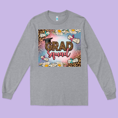 Grad Squad Long Sleeve Tee Designed By Adodesignshop