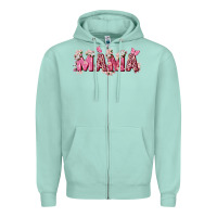 Pink Flowers Mama Zipper Hoodie | Teevron