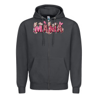 Smoke pink flowers mama Zipper Hoodie - Zillion Design Studio