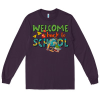 Plum welcome back to school Long Sleeve Tee - texasbilliewilder