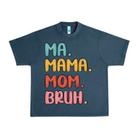 Midnight Navy ma mama mom bruh Urban Heavy Tee - MaliasSmallBusiness
