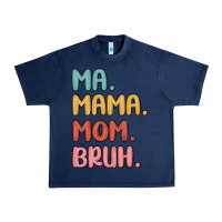 Navy ma mama mom bruh Urban Heavy Tee - MaliasSmallBusiness