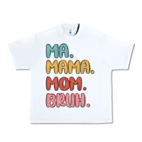 White ma mama mom bruh Urban Heavy Tee - MaliasSmallBusiness