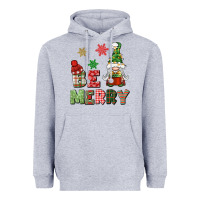 Heather Grey be merry Heavyweight Hoodie - BundleAndBundleShop