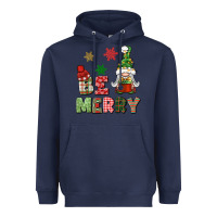 Navy be merry Heavyweight Hoodie - BundleAndBundleShop