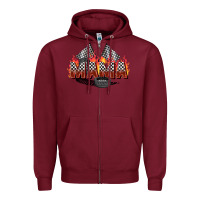 Burgundy race mama Zipper Hoodie - Zillion Design Studio