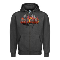 Charcoal Heather race mama Zipper Hoodie - Zillion Design Studio
