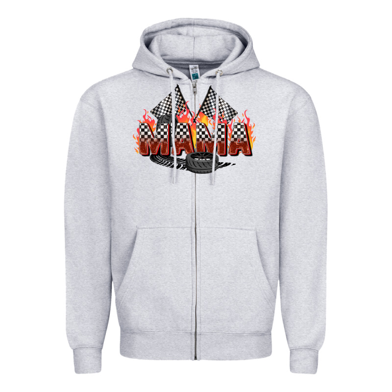 Race Mama Zipper Hoodie by Zillion Design Studio | Teevron