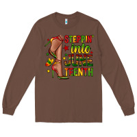 Chestnut steppin into juneteenth Long Sleeve Tee - Zillion Design Studio