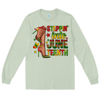 Matcha steppin into juneteenth Long Sleeve Tee - Zillion Design Studio