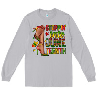 Moon Dust steppin into juneteenth Long Sleeve Tee - Zillion Design Studio