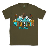 Army Green mountain mama Classic Tee - texasbilliewilder