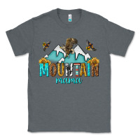 Charcoal Heather mountain mama Classic Tee - texasbilliewilder