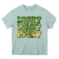 Arona Lucky Clover Heavy Core Tee - CowhideDigitalArt