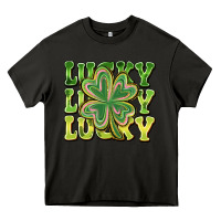 Asphalt Lucky Clover Heavy Core Tee - CowhideDigitalArt