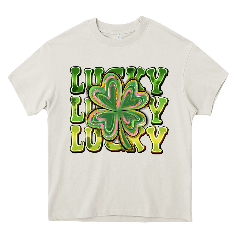 Lucky Clover Heavy Core Tee by CowhideDigitalArt | Teevron