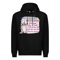 Black just realized im a raccoon Premium Hoodie - MaliasSmallBusiness