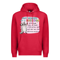 Cardinal just realized im a raccoon Premium Hoodie - MaliasSmallBusiness