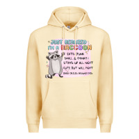Pina Colada just realized im a raccoon Premium Hoodie - MaliasSmallBusiness
