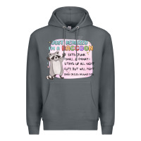 Rock just realized im a raccoon Premium Hoodie - MaliasSmallBusiness