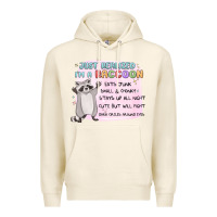 Tofu just realized im a raccoon Premium Hoodie - MaliasSmallBusiness