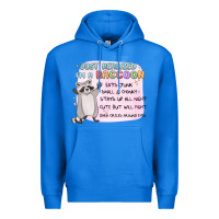 True Royal just realized im a raccoon Premium Hoodie - MaliasSmallBusiness