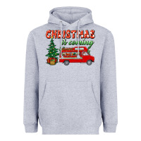 Heather Grey christmas is coming Heavyweight Hoodie - BundleAndBundleShop