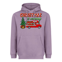 Lavender christmas is coming Heavyweight Hoodie - BundleAndBundleShop