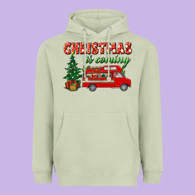 Christmas Is Coming Heavyweight Hoodie Designed By Bundleandbundleshop