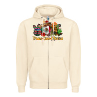 Sandshell peace love mexico Zipper Hoodie - CTS Tumbler Store