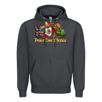Smoke peace love mexico Zipper Hoodie - CTS Tumbler Store