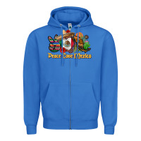 True Royal peace love mexico Zipper Hoodie - CTS Tumbler Store