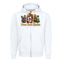 White peace love mexico Zipper Hoodie - CTS Tumbler Store