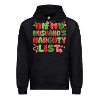 Black on my husband's naughty list Urban Hoodie - MaliasSmallBusiness