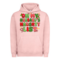 Pigment Salmon on my husband's naughty list Urban Hoodie - MaliasSmallBusiness