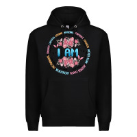 Black i am inspiration Premium Hoodie - MaliasSmallBusiness